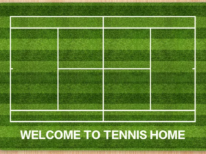 Teppich Welcome to tennis home "Rasen"